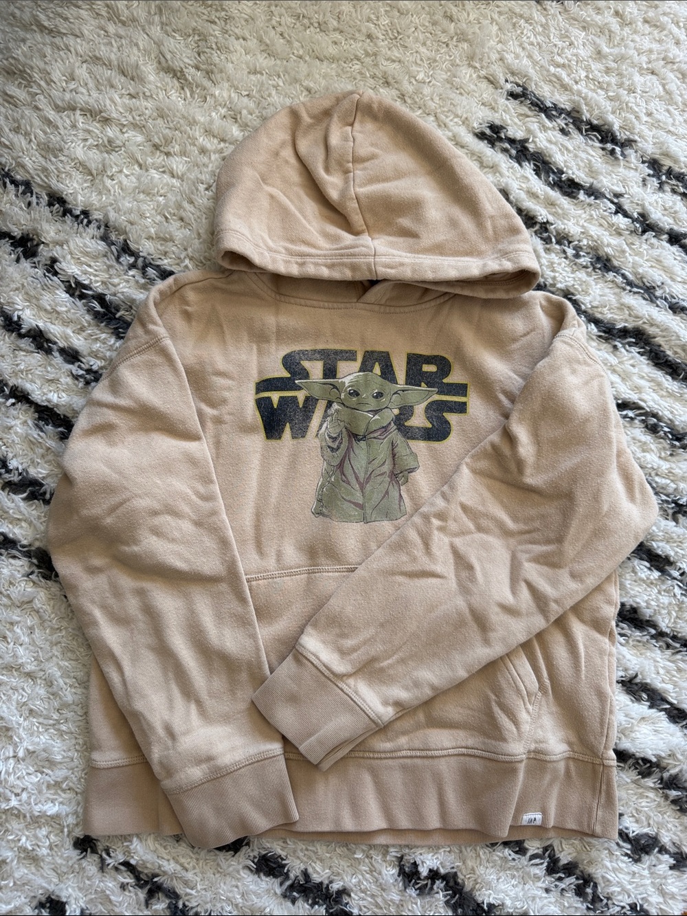 GAP Star Wars The Child Tan Hoodie Sweatshirt